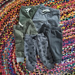 Cat & Jack Gray and Green Joggers for Everyday Comfort